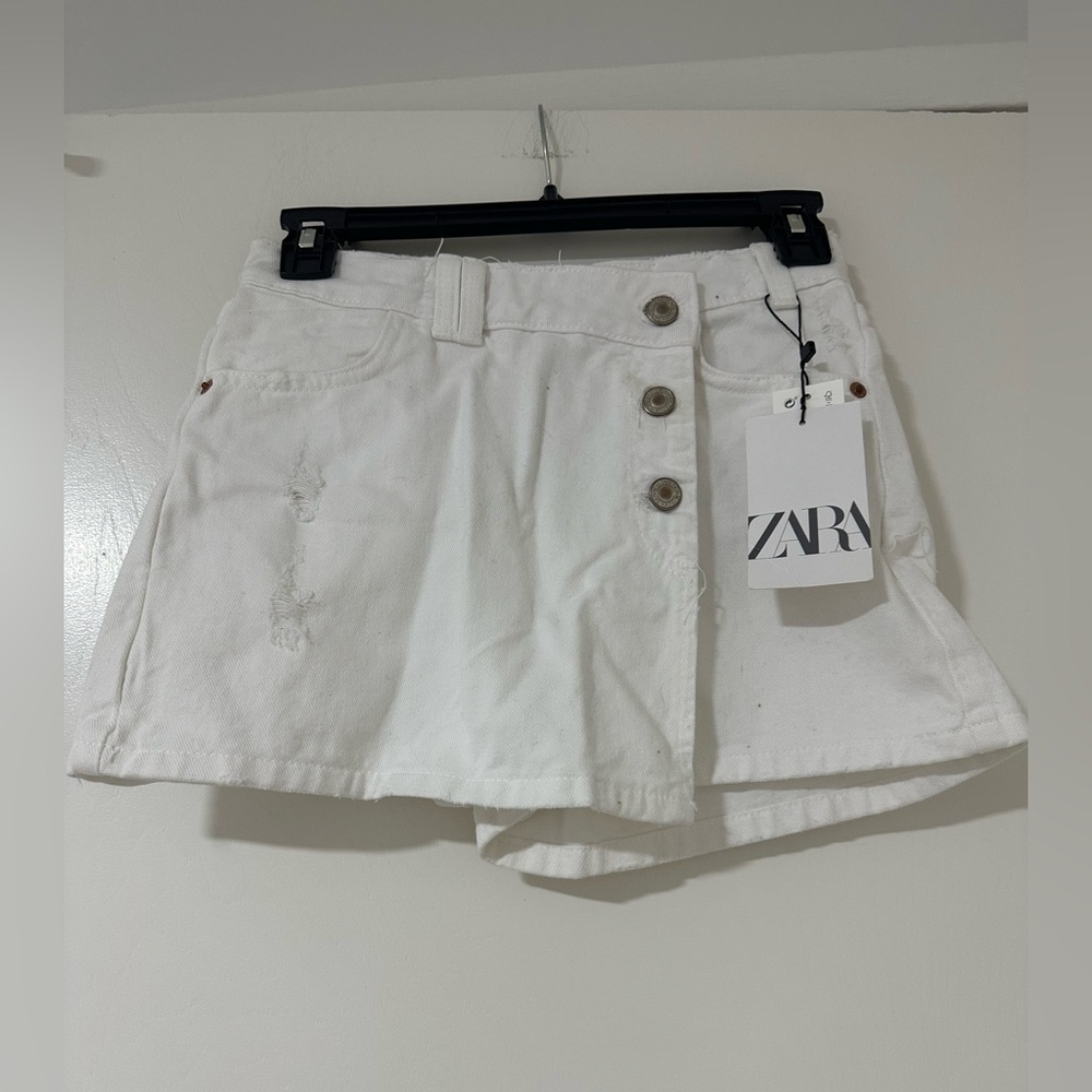 Zara White Kids Skort
